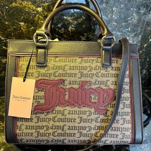 NWT Juicy Couture Taupe/Dark Brown Paparazzi Tote